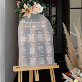 Frosted Acrylic Wedding Seating Chart-RR